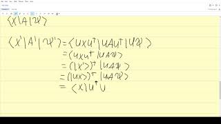 QM December 4th: Unitary Transformations and The Time Evolution Operator