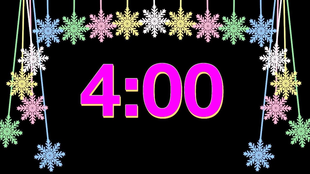 Snowflake Timer 4 Minute Snowflake Timer - YouTube