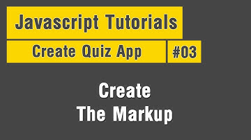 Quiz App - Arabic JavaScript Tuts #03 - Create The Markup
