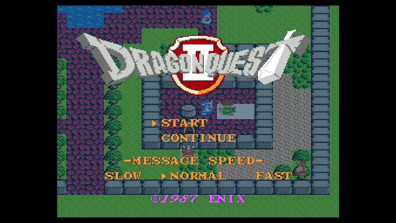 Fc ドラゴンクエストii 悪霊の神々 街の賑わい 街bgm Dragon Quest Youtube
