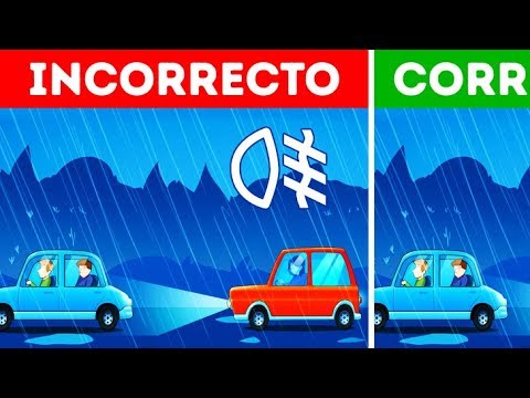 Video: Cuando conduzca con niebla o nieve, debe usar su?