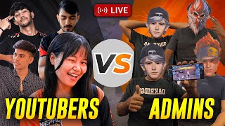 Free Fire Admins vs YouTubers 🔥 आज फैसला हो ही जाए 😡 Free Fire Live with Sooneeta #freefire #ff