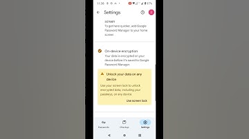 Encrypting passwords on a Motorola smartphone