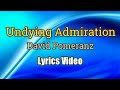 Undying Admiration - David Pomeranz (Lyrics Video)