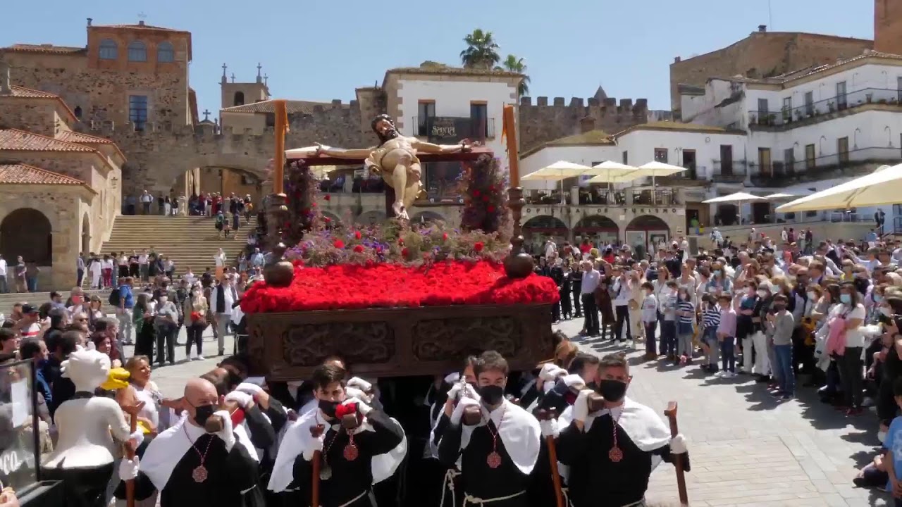 Procesiones del Viernes Santo de Cáceres en directo. Expiración y Estudiantes