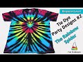 Tie Dye Pattern:  Tutorial Video For A Rainbow Spider Tie Dye Shirt