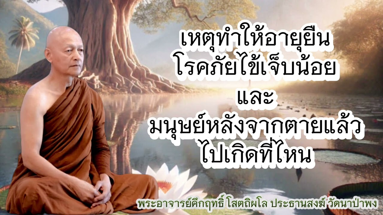 เหตุทำให้อายุยืน โรคภัยไข้เจ็บน้อย และ มนุษย์หลังจากตายแล้วไปเกิดที่ไหน ในสังสารวัฏ #พุทธวจน