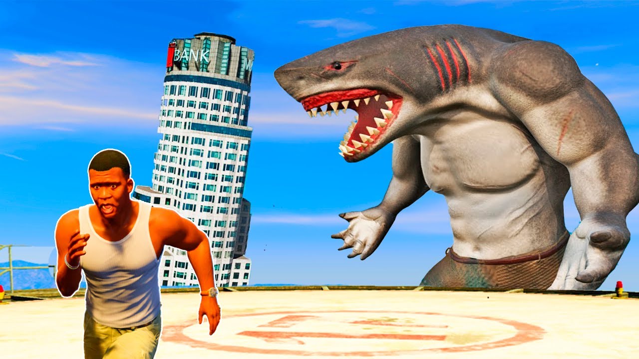 АКУЛА АДАМ ТЕҢІЗДЕН ШЫҚТЫ (GTA V)