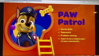 New Nick Jr. Paw Patrol Curriculum Board