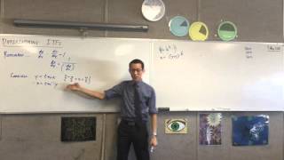 Differentiation of ITFs (1 of 3: Predicting the properties of d/dx(tan¯¹(x))) Differentiation of ITFs (1 of 3: Predicting the properties of d/dx(tan¯¹(x)))