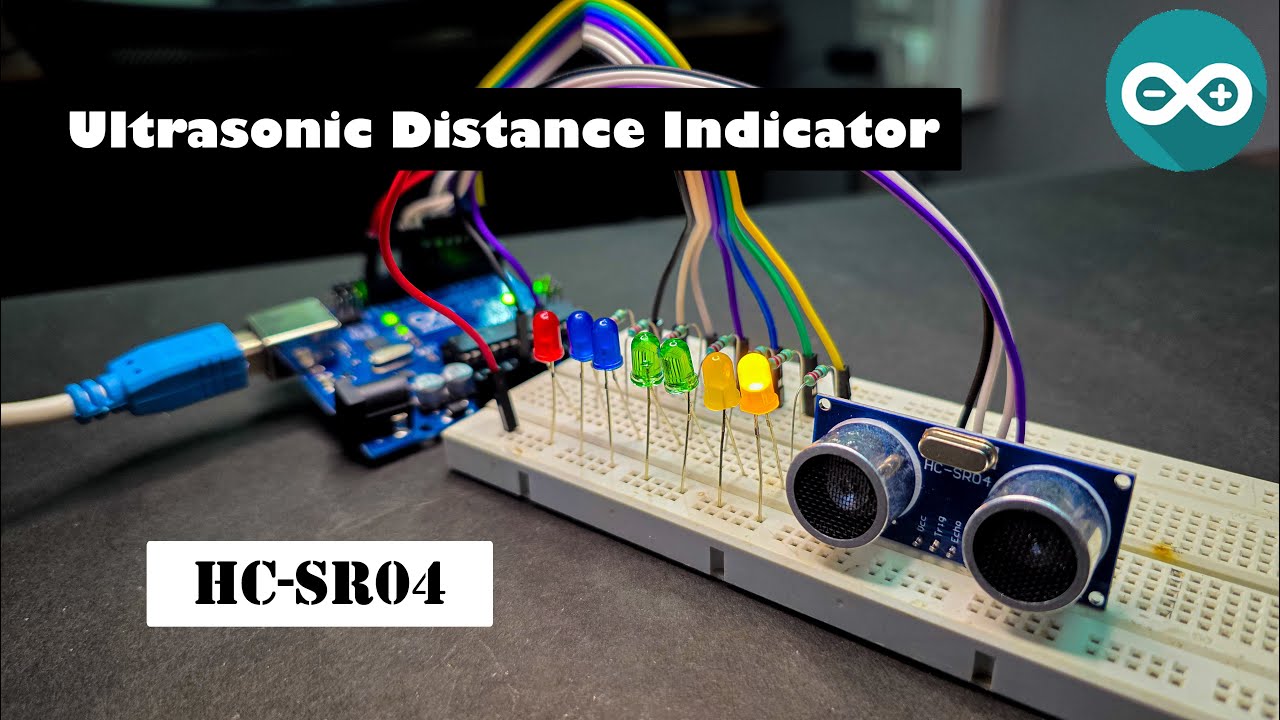 Arduino Ultrasonic Distance Indicator Project | 7 LED Distance Meter ...