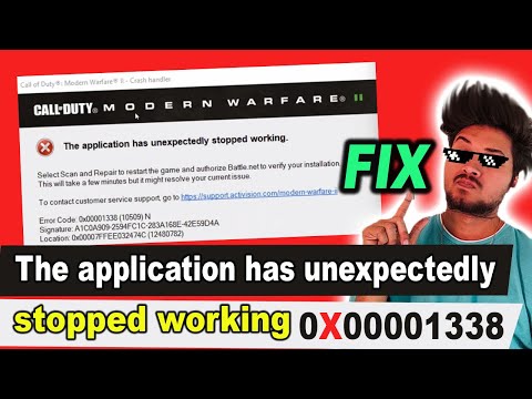 The application has unexpectedly stopped working #0X00001338 #modern warfare 2 || by borntoplaygames