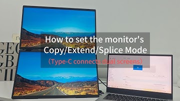 How to set up dual monitor Copy/Extend/Splice Mode in Windows