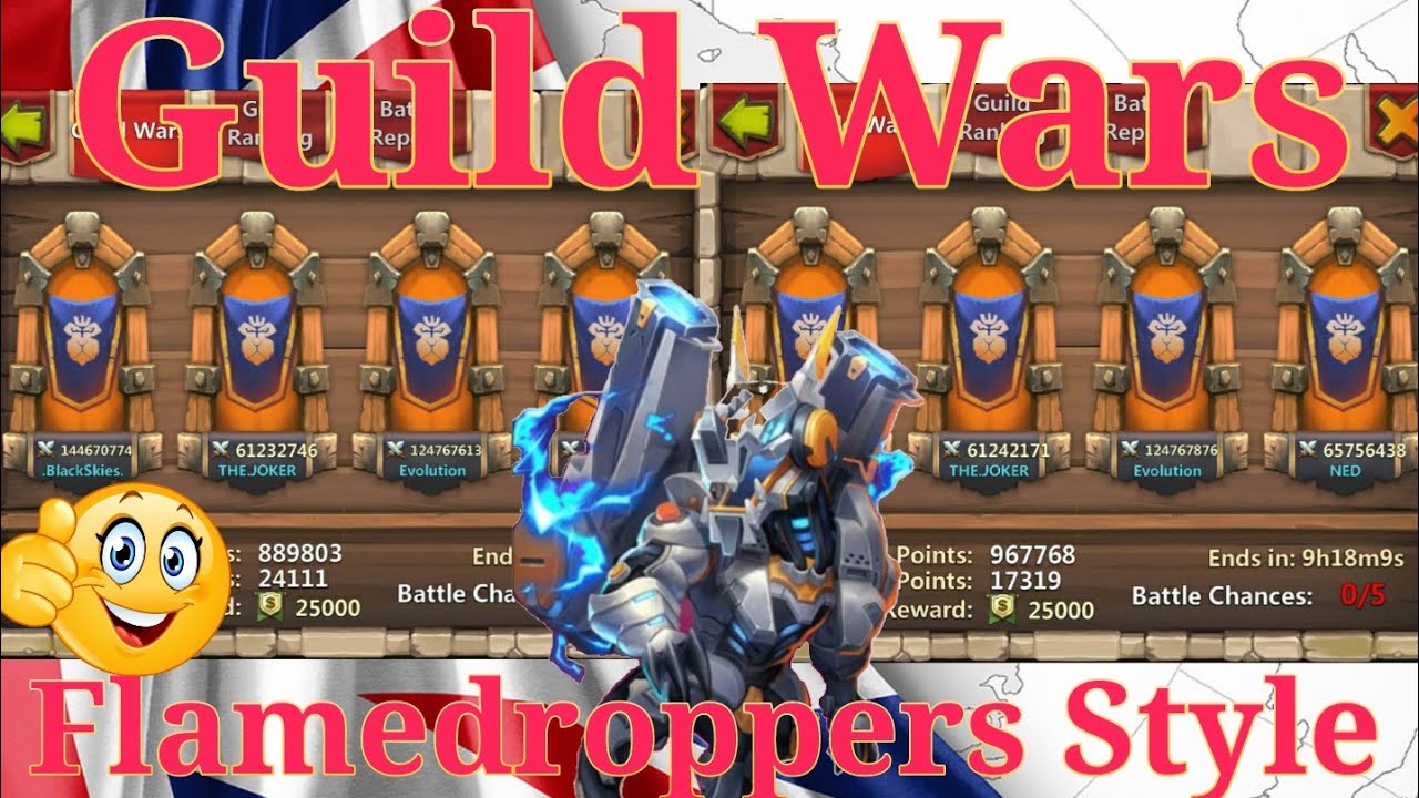 Castle Clash IGG - Dynamica Bombing - Black Skies The Joker Evolution NED - Guild Wars 9.7.20