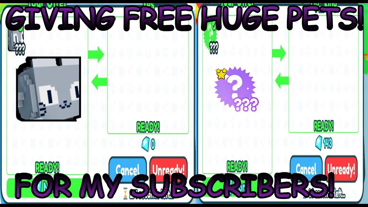 GIVING AWAY HUGE PETS!! | PET SIMULATOR X