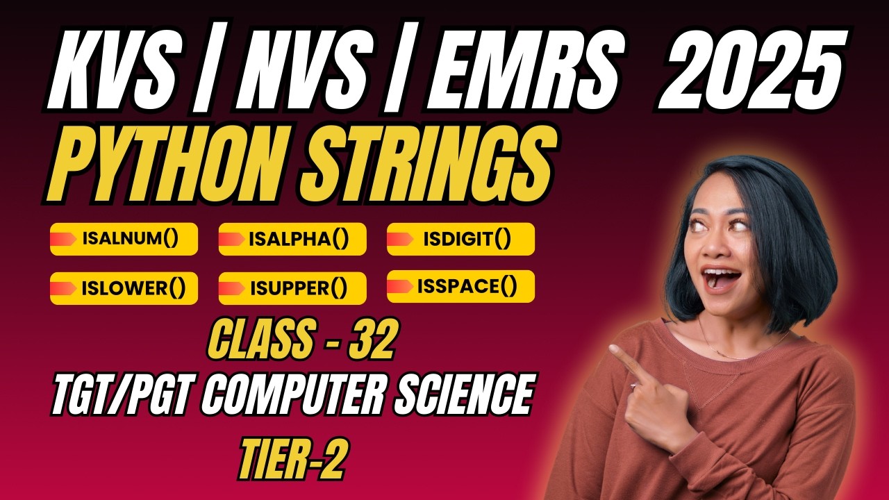 Class 32: Python String Validation Methods | isalnum, isalpha, isdigit ...