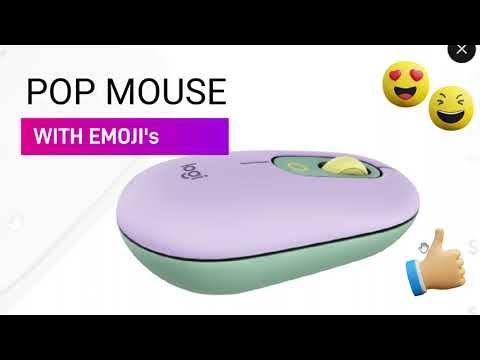 Logitech POP Wireless Mouse with Emoji Button Function