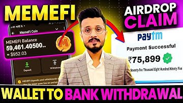 MemeFi AirDrop Claim Start || MemeFi Token Listing || MemeFi Token Withdrawal || MemeFi News Today
