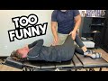Uncontrollable laughter after chiro adjustment  chiropractic treatment