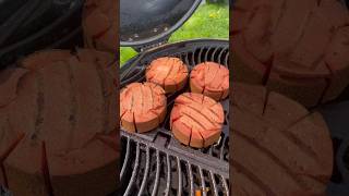 Nine dollar bologna smoked on my Traeger Woodridge pro then grilled on my Napoleon charcoal grill