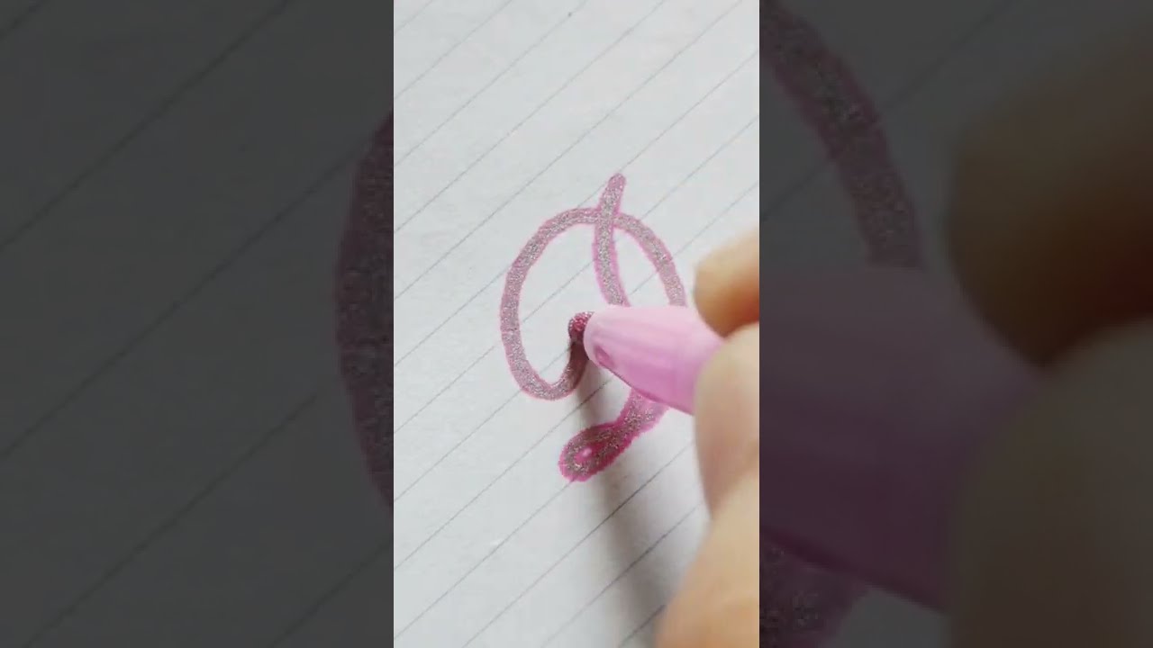 Satisfying ASMR Calligraphy Alphabets | D #shorts