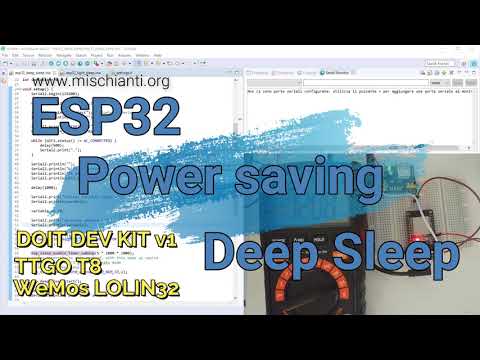 ESP32 practical power saving:  deep sleep with RTC GPIO, DEV KIT v1 vs LOLIN32 vs TTGO T8 - 6