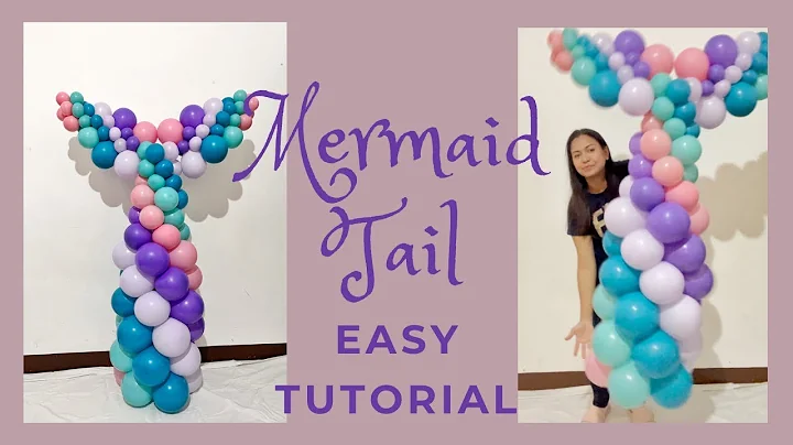 Balloon Mermaid Tail easy tutorial