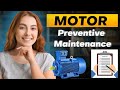 Electrical Motor Maintenance with Checksheet | Preventive Maintenance Guide