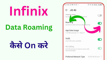Infinix Mobile Mein Data Roaming Kaise on Karen | How To On/Enable Data Roaming in Infinix Phone