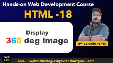 🙋‍♂️ Display 360 deg image in WebPage || HTML By Surendra ||