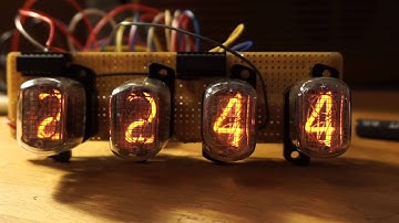 Nixie clock multiplexing working
