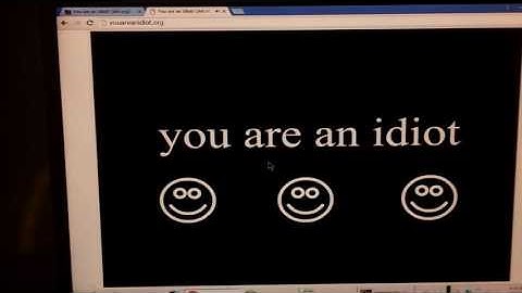 Youareanidiot.org crashes Windows 7
