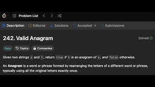 Valid Anagram | Simple solution | LeetCode 242 | Golang