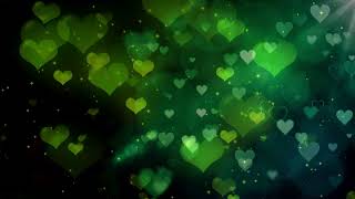 Сердечки Фон | Green Hearts | Background Video | Love | Футжор