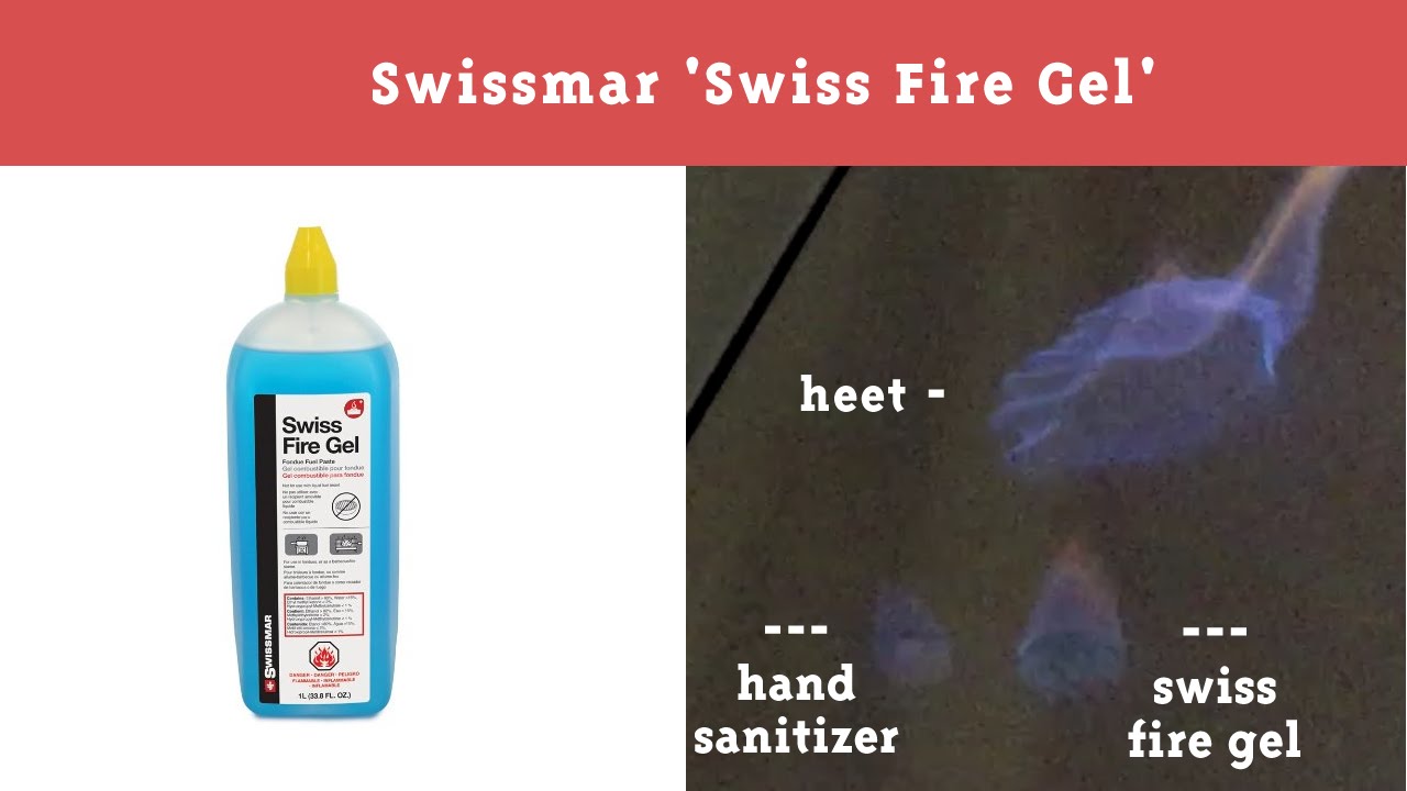 Swissmar 'Swiss Fire Gel' An extremely safe fuel for hikers! YouTube