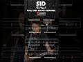 嘘 (USO) / シド (SID)【BASS TAB】 #shorts #basstabs #sid