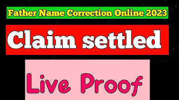 How To EPF Account Father Name Correction Online 2023 // Live proof Claim Settled #Uan#pf#epfo#epf