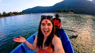 The Most Beautiful Lake Ride Ever! Pokhara, Nepal 🇳🇵