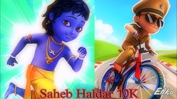 Little Krishna VS Little Singham cycle  Run Game 2025 Gameplay Android, ios | Saheb Haldar 10K 