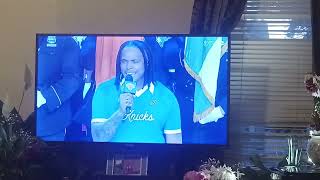 Avery Wilson Sings The National Anthem!