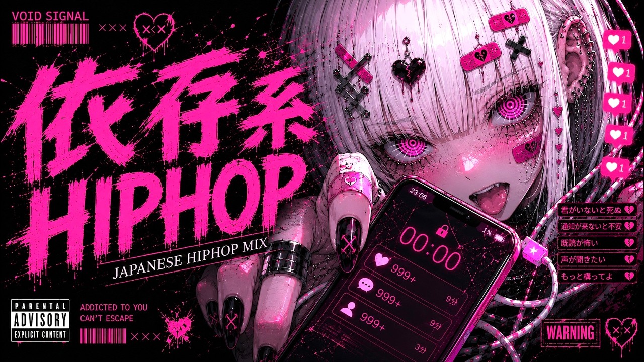 作業用BGM】依存系HIPHOP｜心を壊す日本語ラップMIX - YouTube