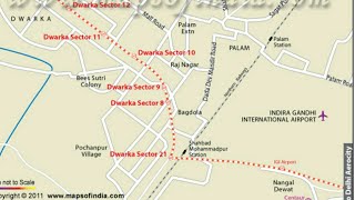 Dwarka Metro Route Map