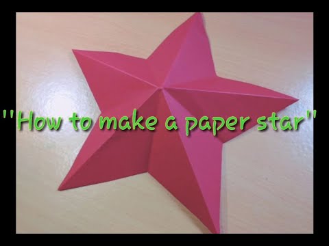 How to make a paper star? (Origami) Bituin na gawa sa papel