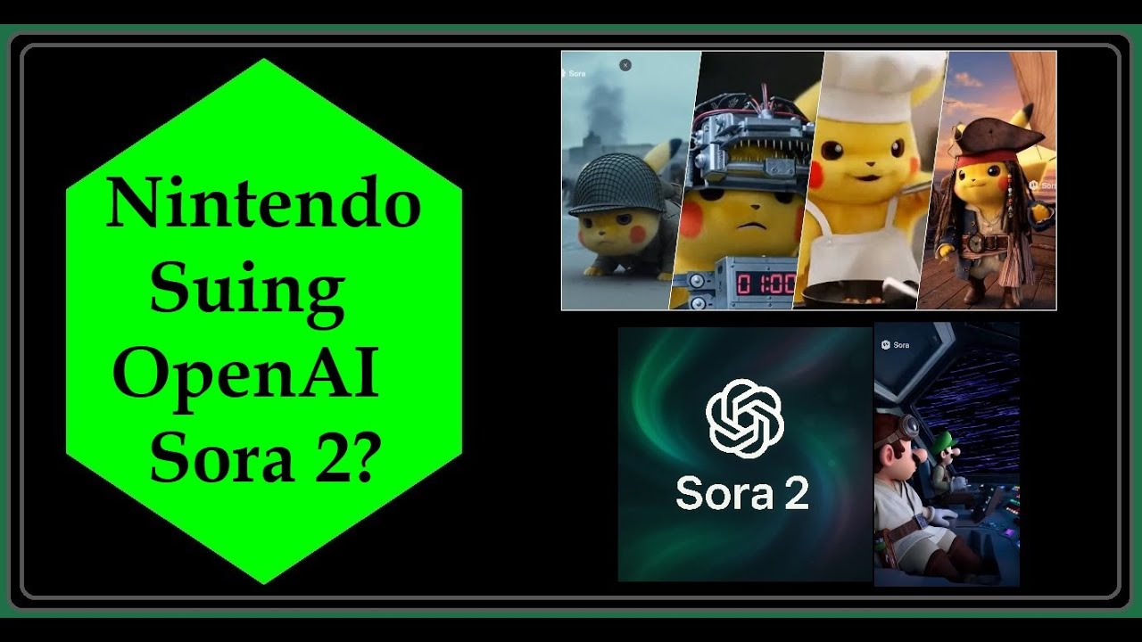 Nintendo IP FLOODS Sora 2 Video Generation App - Will Nintendo Sue?