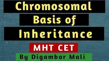 Chromosomal Basis of Inheritance I MHT CET Biology Lecture I MHT CET Biology 2020 I CET BIOLOGY
