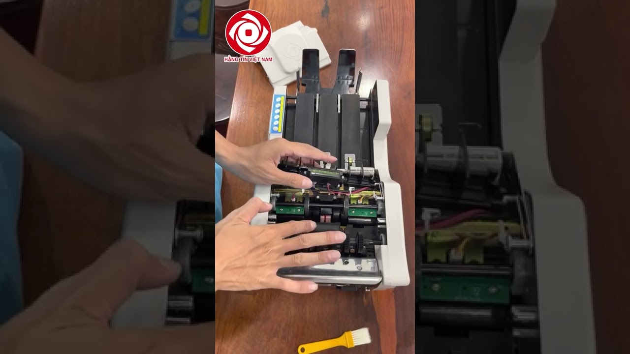 VỆ SINH M&Aacute;Y ĐẾM TIỀN XINDA #short