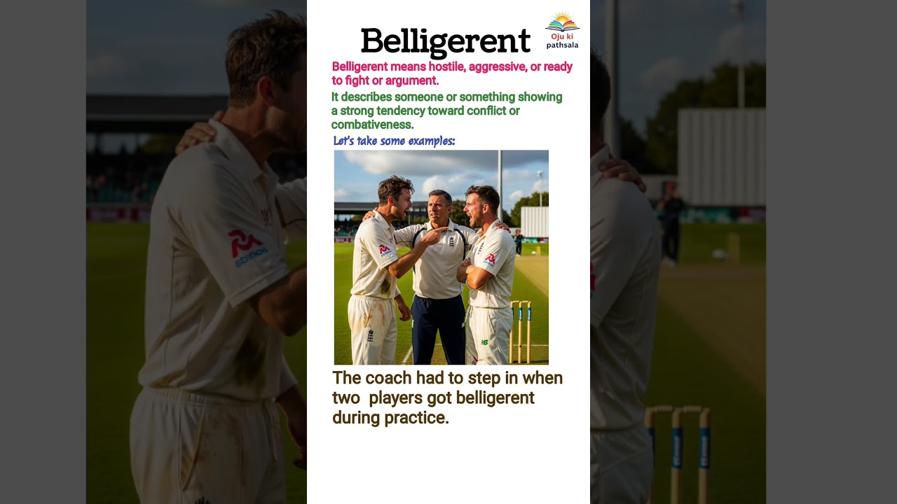 Belligerent | English vocabulary 