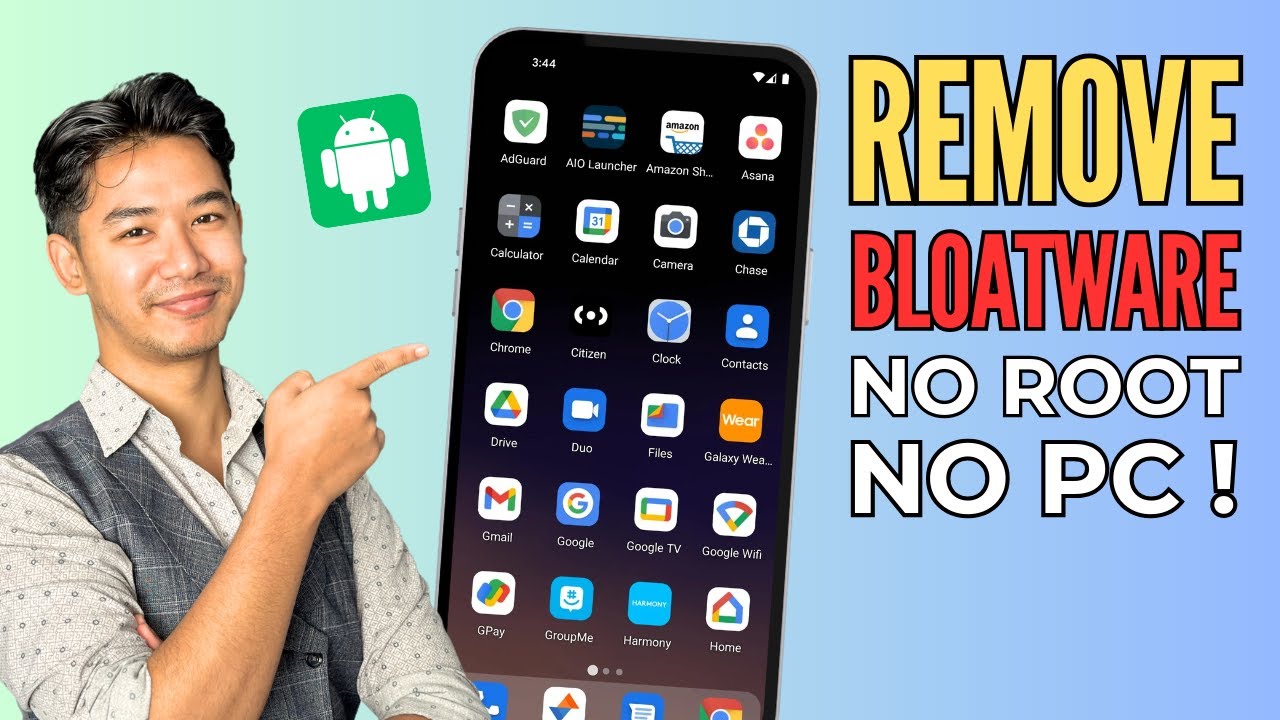 How to Uninstall System Apps on Android Without ROOT or PC ! - YouTube
