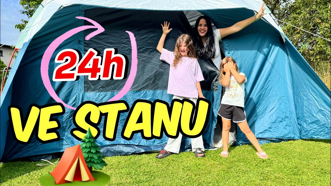 24 HODIN VE STANU 🏕️* Kdo se bál?? * 😱