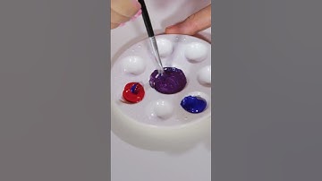 How do you mix Purple? #mixingpaint #paint #mixingcolors #colors